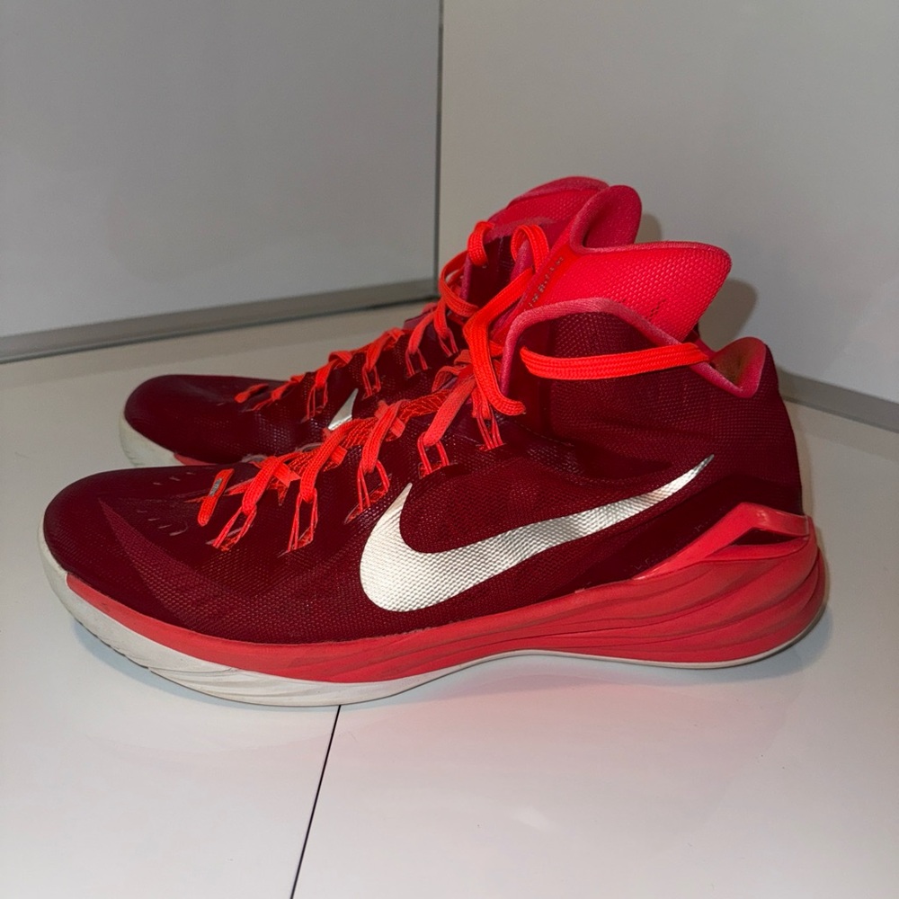 Nike Hyperdunk Mens High Top Basketball Shoes US Size 14 Red White 653483-607 - Picture 6 of 12
